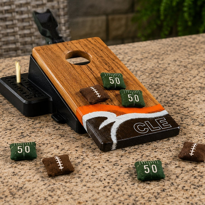 Mini Cornhole Set - Tabletop Resin & Wood | Gameday