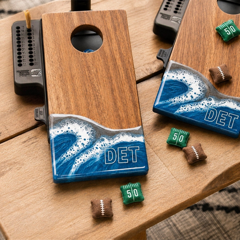 Mini Cornhole Set - Tabletop Resin & Wood | Gameday