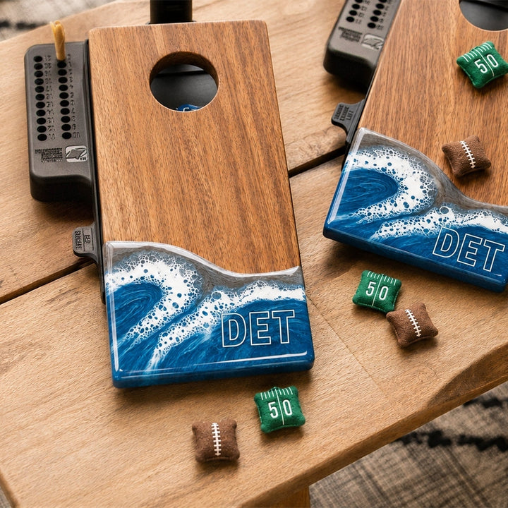 Mini Cornhole Set - Tabletop Resin & Wood | Gameday