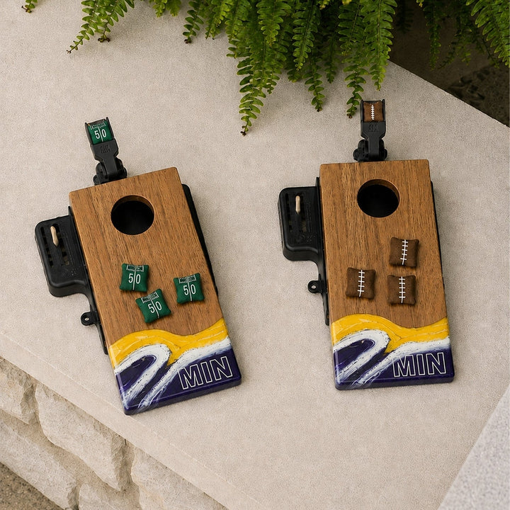 Mini Cornhole Set - Tabletop Resin & Wood | Gameday