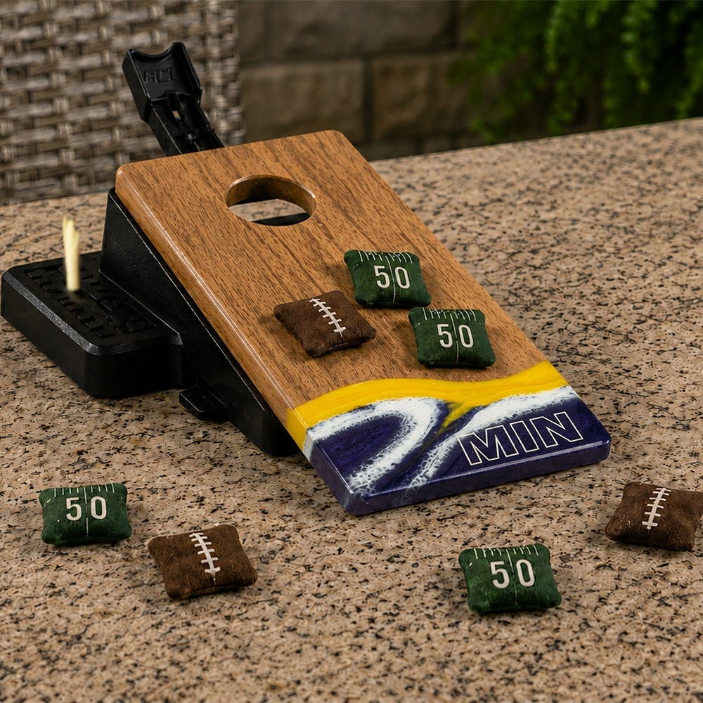 Mini Cornhole Set - Tabletop Resin & Wood | Gameday