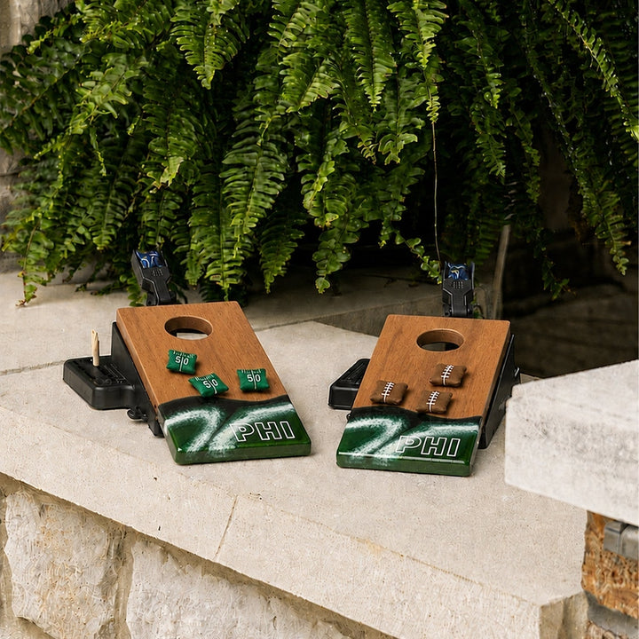Mini Cornhole Set - Tabletop Resin & Wood | Gameday