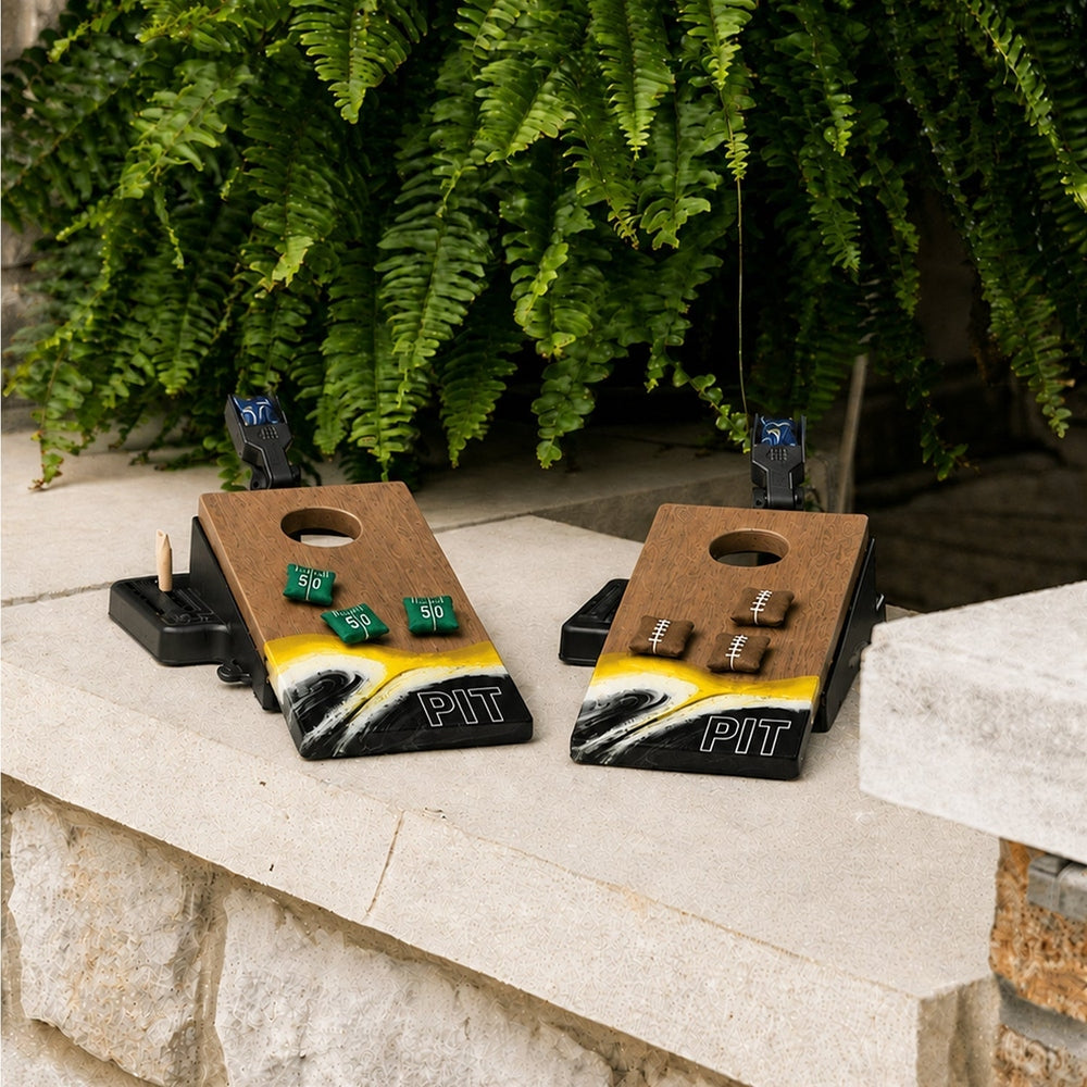 Mini Cornhole Set - Tabletop Resin & Wood | Gameday