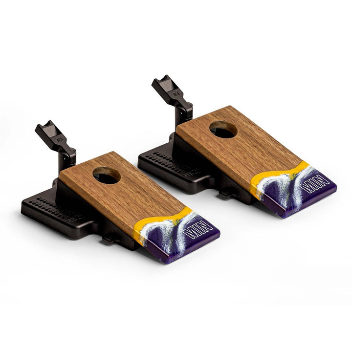 Mini Cornhole Set - Tabletop Resin & Wood | Gameday