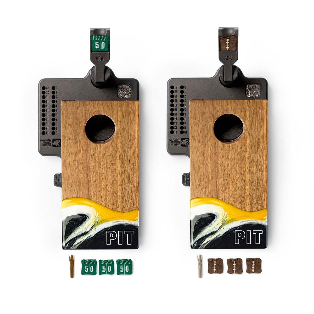 Mini Cornhole Set - Tabletop Resin & Wood | Gameday