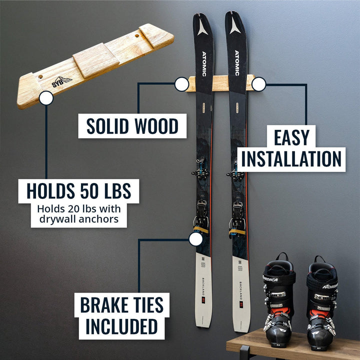 Vail Ski Display Rack - Large Ski Display Rack