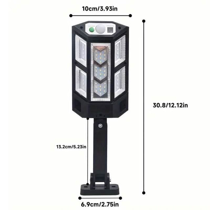 Solar Powered Motion Sensor Lights - 3 Modes, 43 LED