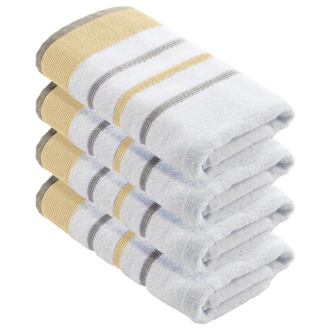 Cotton Stripe Bath Towel Set - Noelle Collection