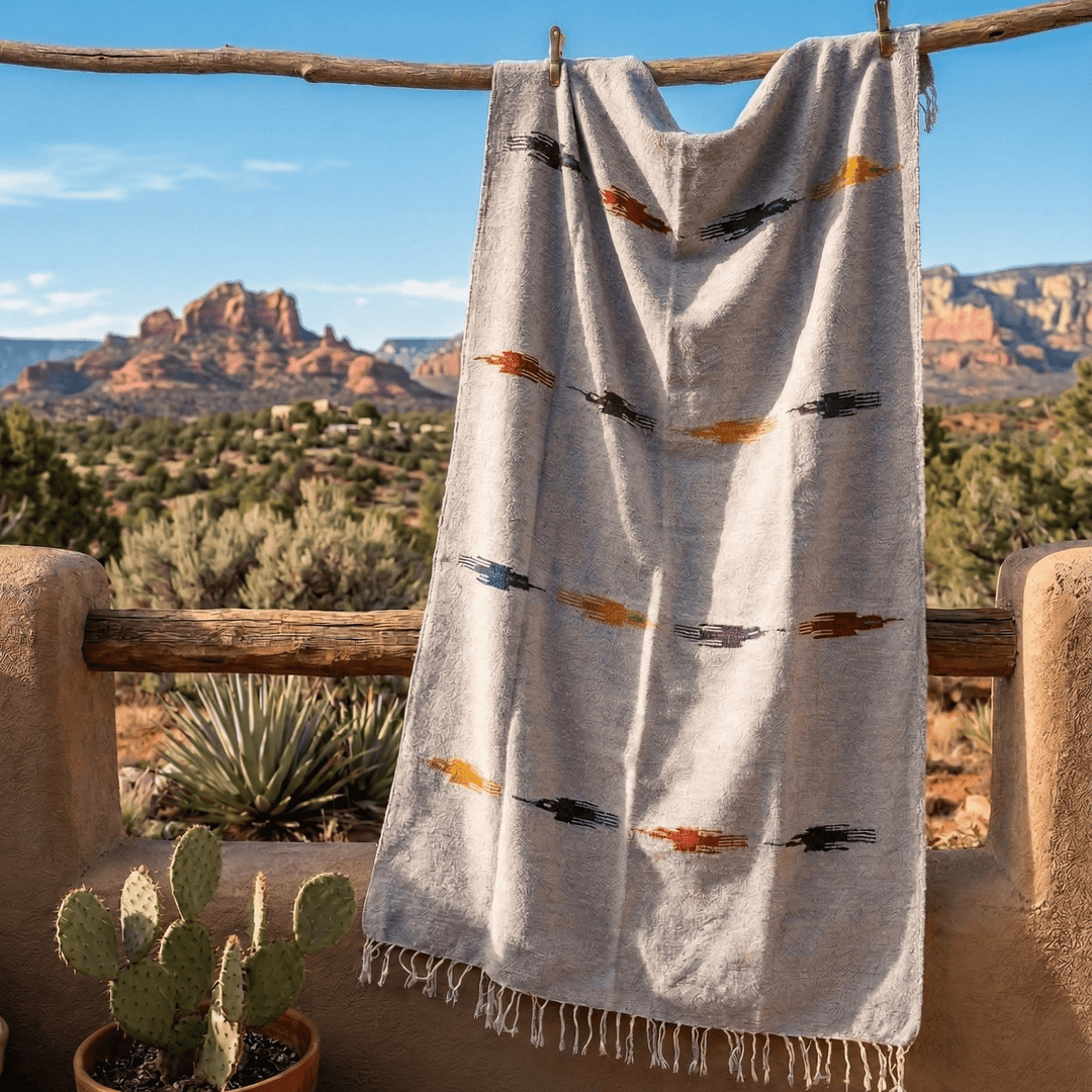 West Path Heather Grey Baja Thunderbird Blanket