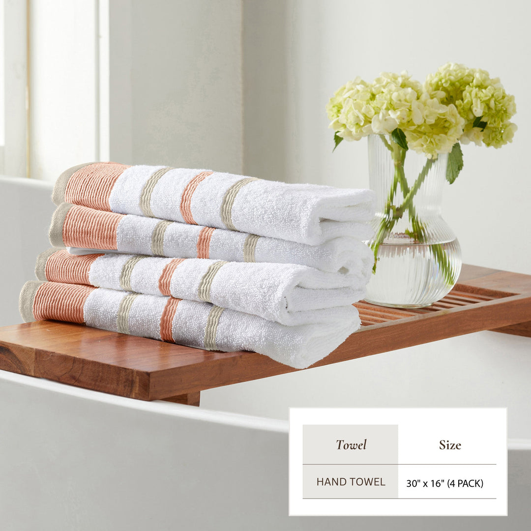 Cotton Stripe Bath Towel Set - Noelle Collection
