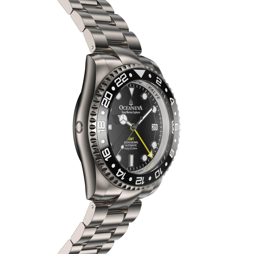 Oceaneva Men's GMT Automatic Diver Watch for Deep-Sea Adventures
