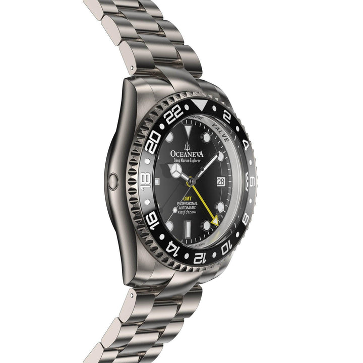 Oceaneva Men's GMT Automatic Diver Watch for Deep-Sea Adventures