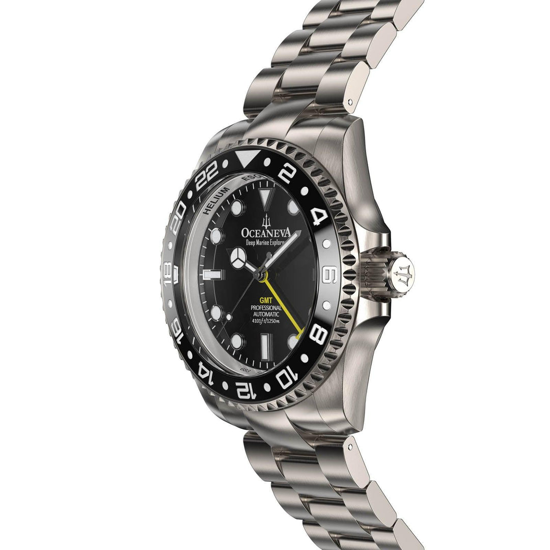 Oceaneva Men's GMT Automatic Diver Watch for Deep-Sea Adventures