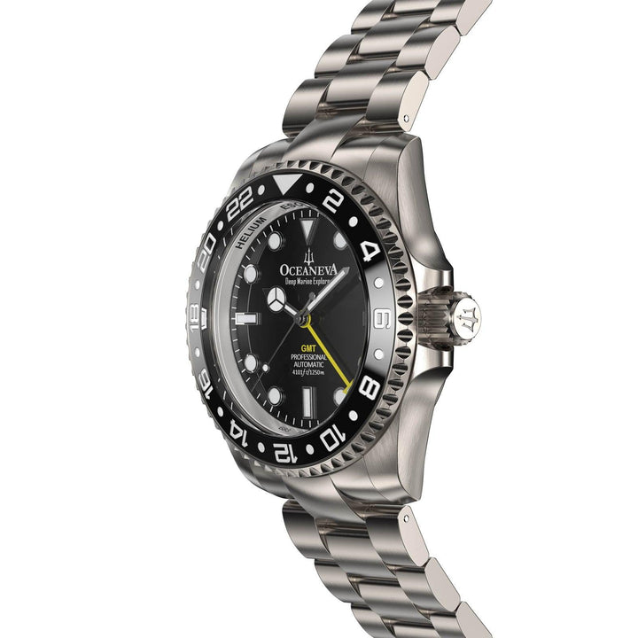 Oceaneva Men's GMT Automatic Diver Watch for Deep-Sea Adventures