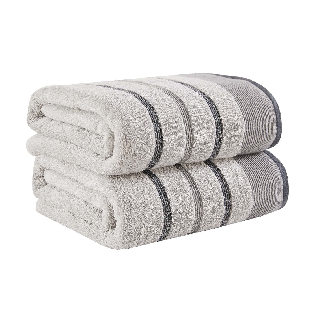 Cotton Stripe Bath Towel Set - Noelle Collection