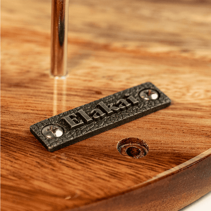 One of a Kind Black Epoxy Resin Live-Edge Wood Hook and Ring Toss Game