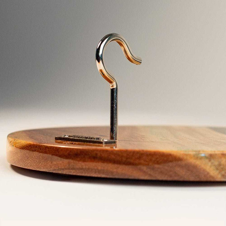Green Pearl Epoxy Resin Hook and Ring Game - Unique Design