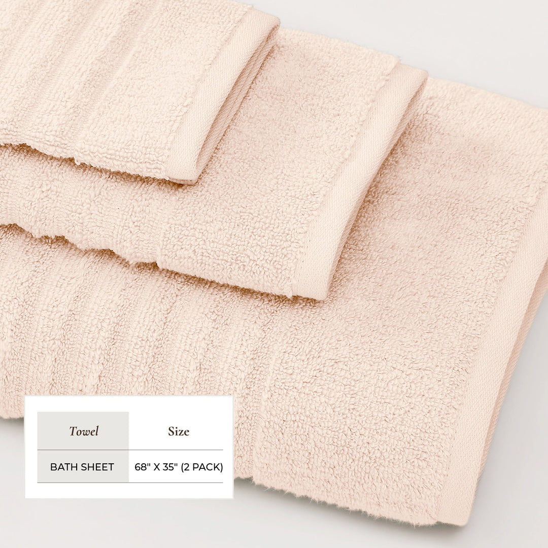 Combed Cotton Bath Towels - Karina Collection