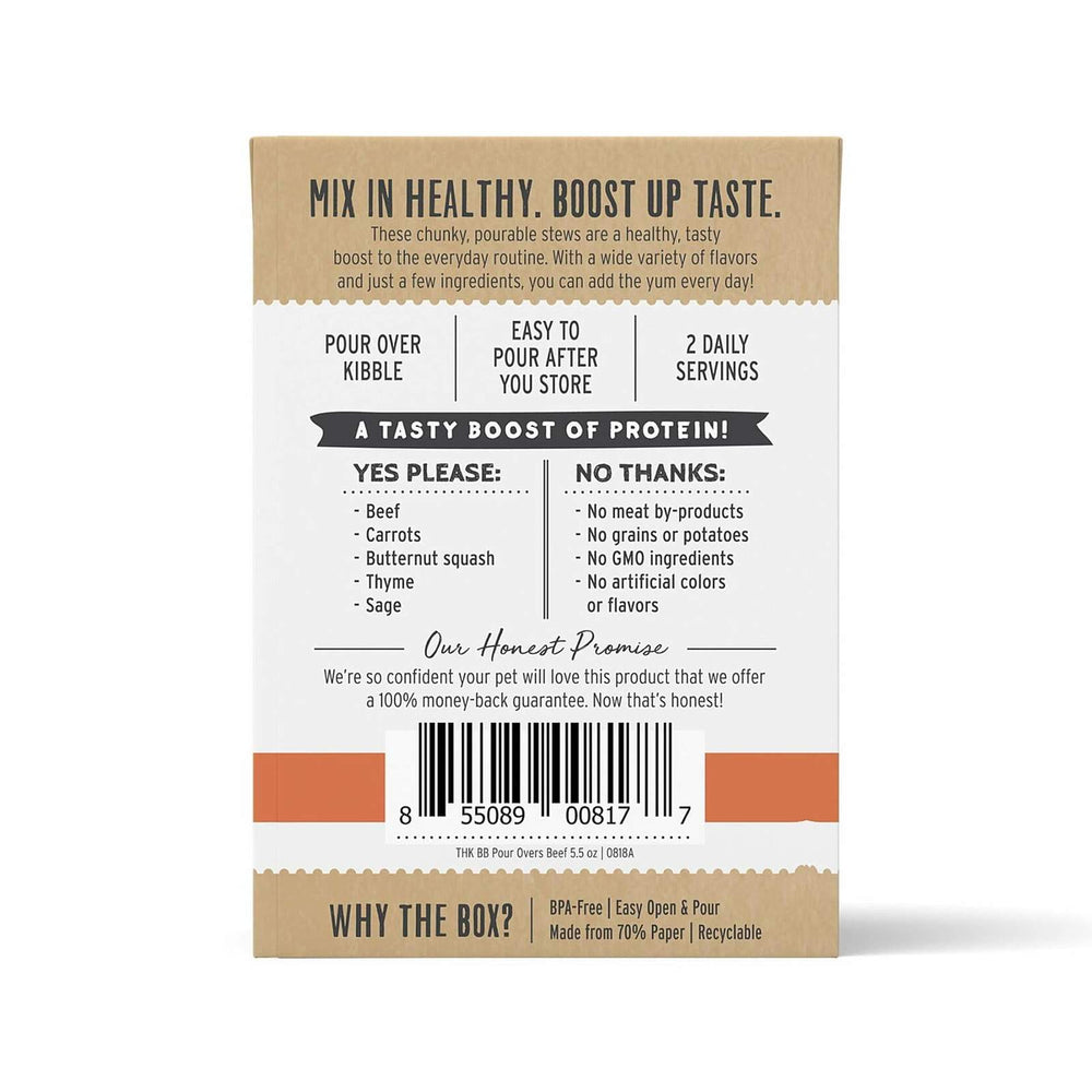 BestBy05/02 The Honest Kitchen Bone Broth Pour Overs 12 Pack 5.5oz Beef Stew