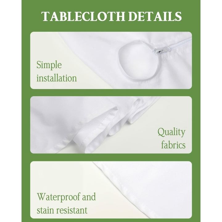 Outdoor Tablecloth Khaki Ombre Rectangle 60x84 with Umbrella Hole Zipper