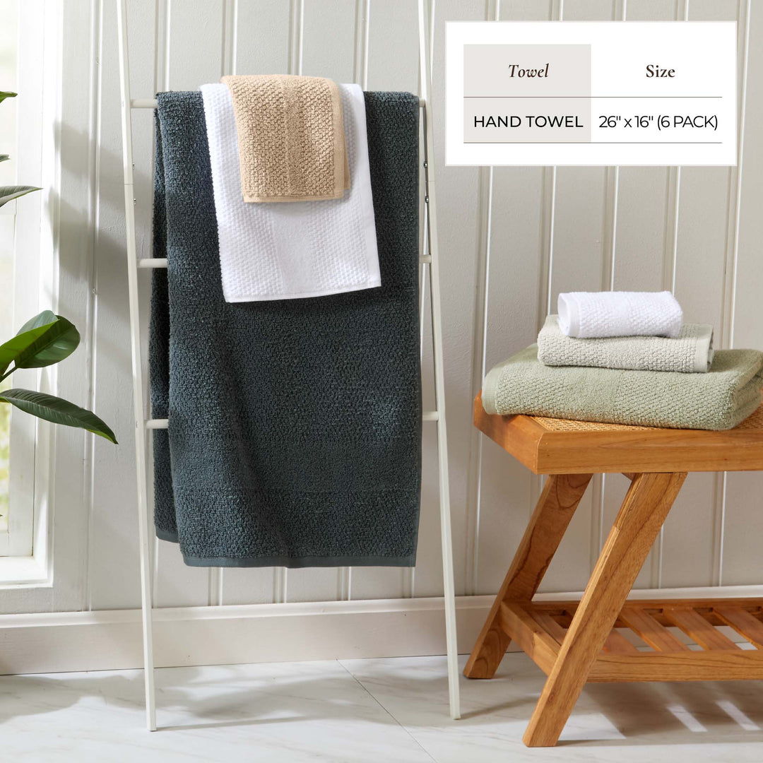 Cotton Woven Bath Towel Set - Marbella Collection