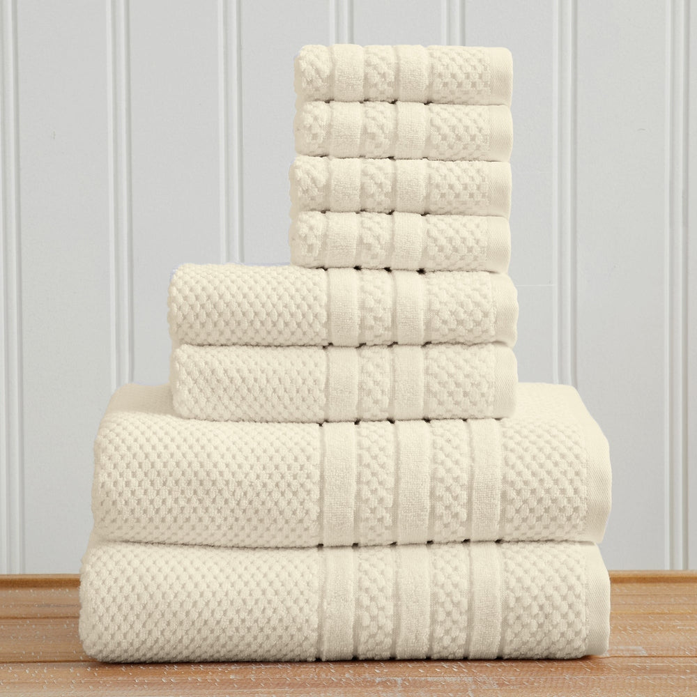 Checkered Jacquard Bath Towel Set - Giuliana Collection