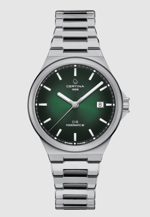 DS-7 Powermatic 80 Watch with Green Dial