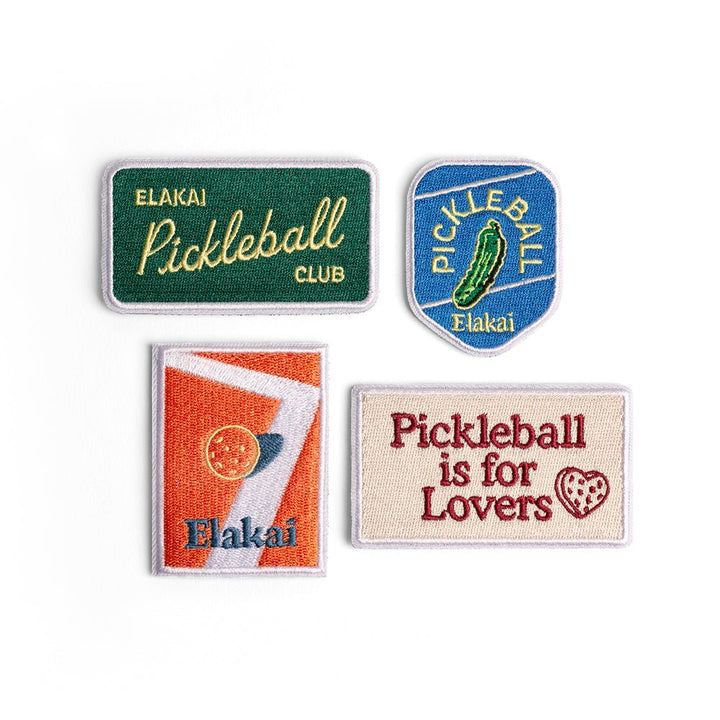 Pickleball Patches Set - Fun Accessories for Your Gear