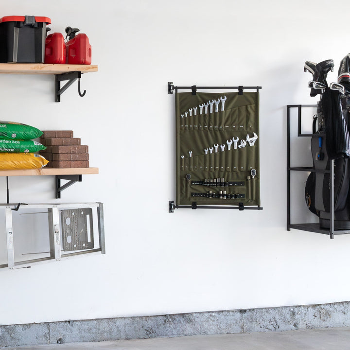 Pivot Panel Dual-Sided Tool Organizer for DIY Projects