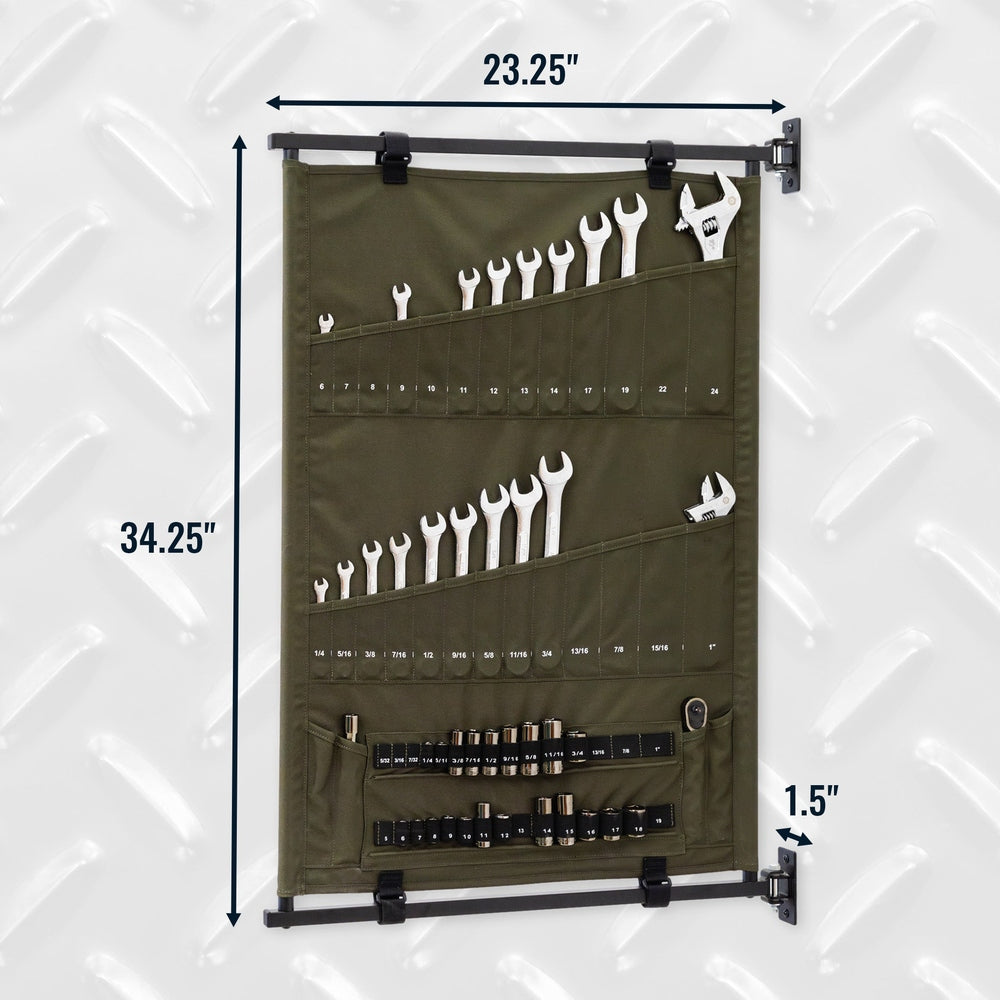 Pivot Panel Dual-Sided Tool Organizer for DIY Projects