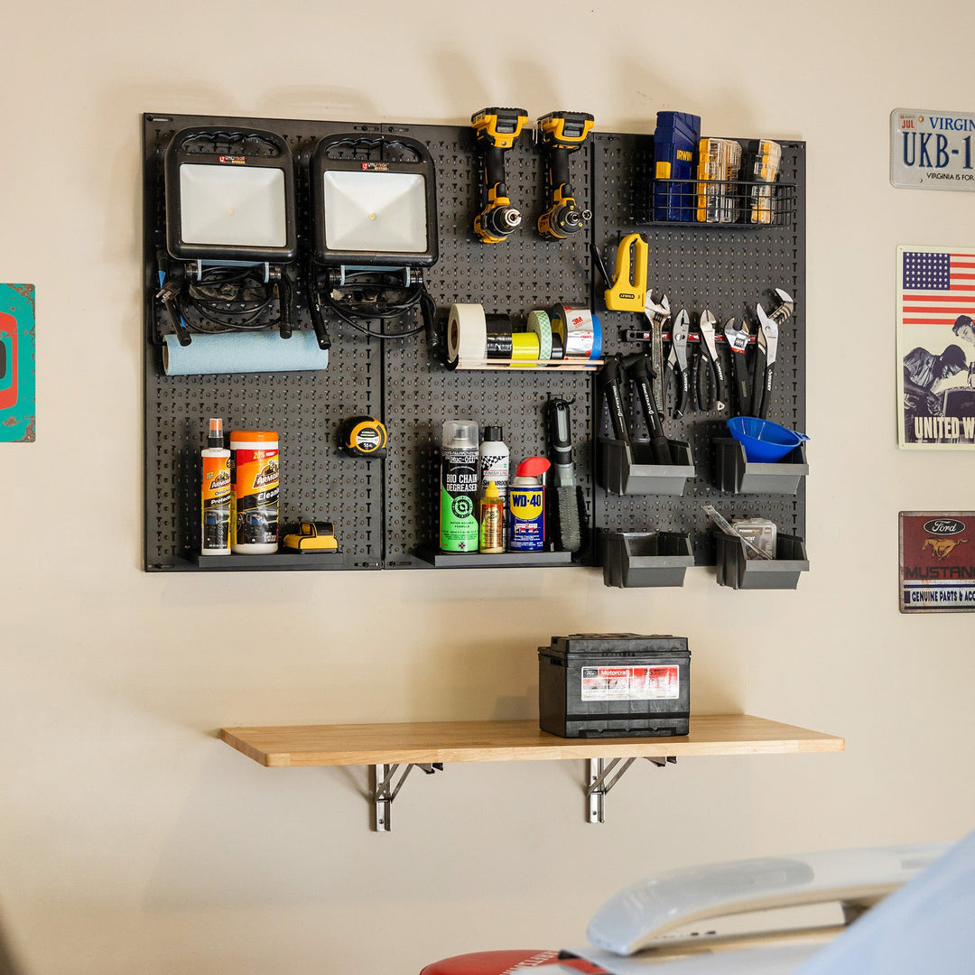 51" x 32" PRO Pegboard with Attachments for Tool Organization