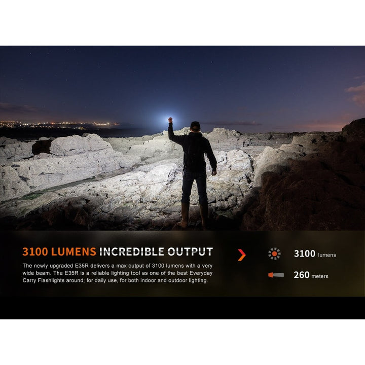 Fenix E35R High-Performance Rechargeable LED Flashlight