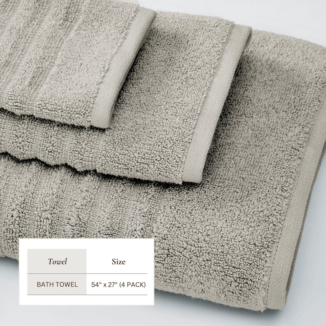 Combed Cotton Bath Towels - Karina Collection