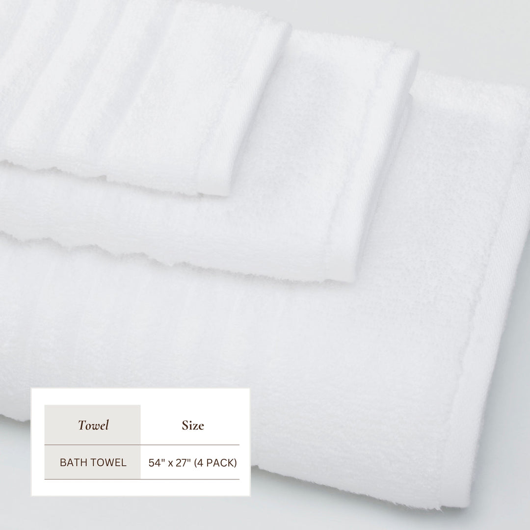 Combed Cotton Bath Towels - Karina Collection