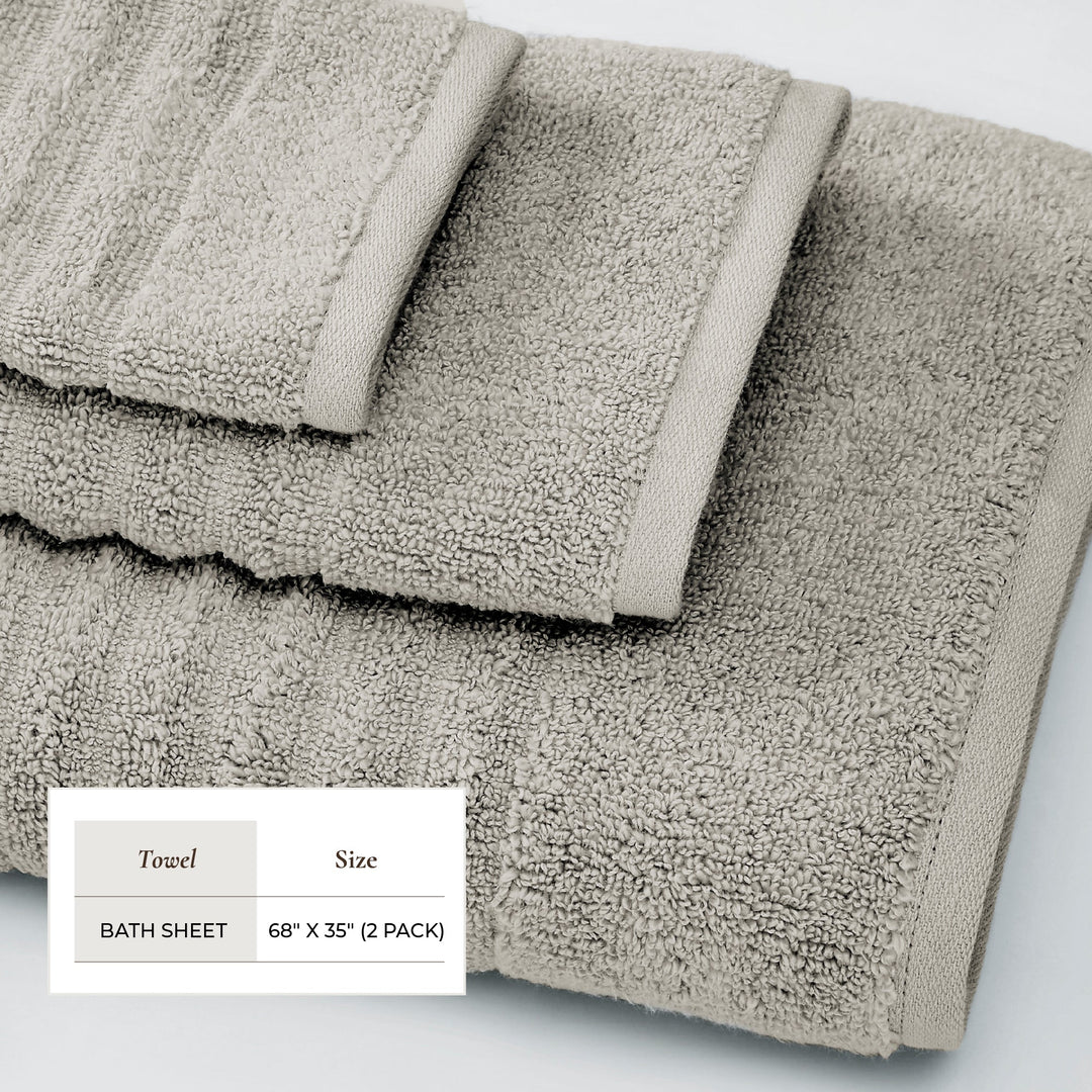 Combed Cotton Bath Towels - Karina Collection