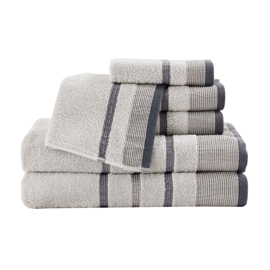 Cotton Stripe Bath Towel Set - Noelle Collection
