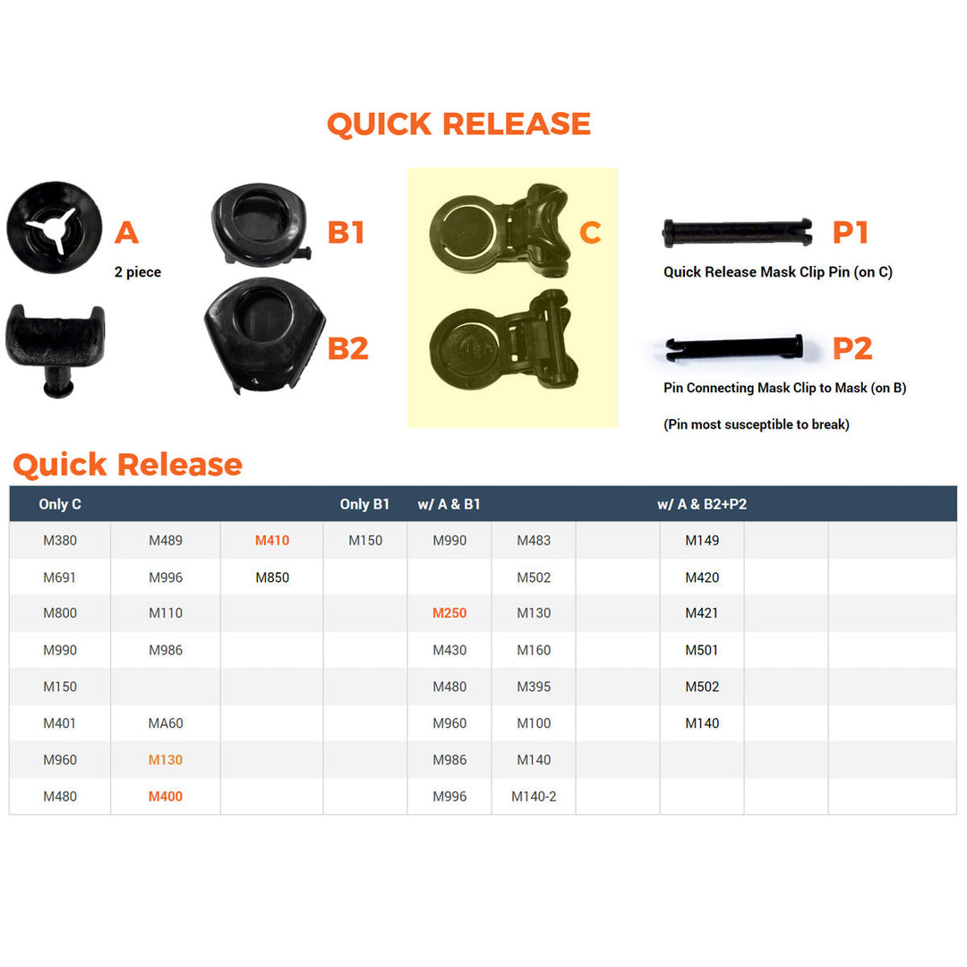 Mask Buckle Replacement for Tilos Masks