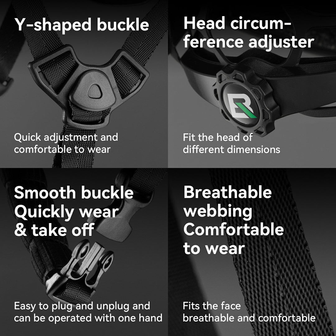 Smart Riding Helmet with Headlight and Tail Light