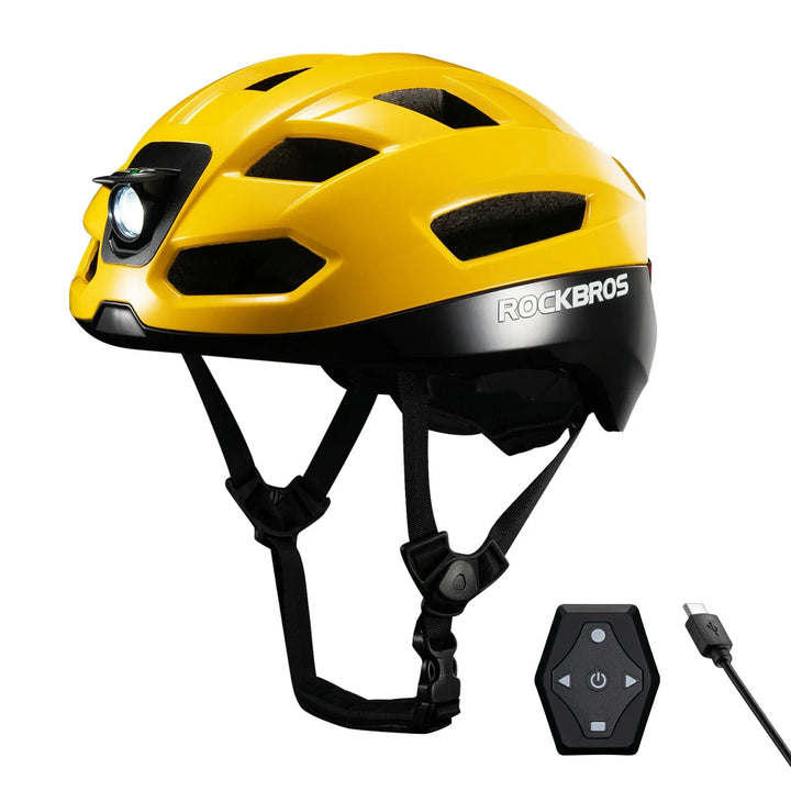 Smart Riding Helmet with Headlight and Tail Light