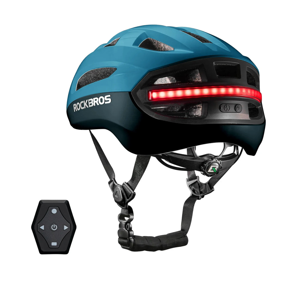 Smart Riding Helmet with Headlight and Tail Light