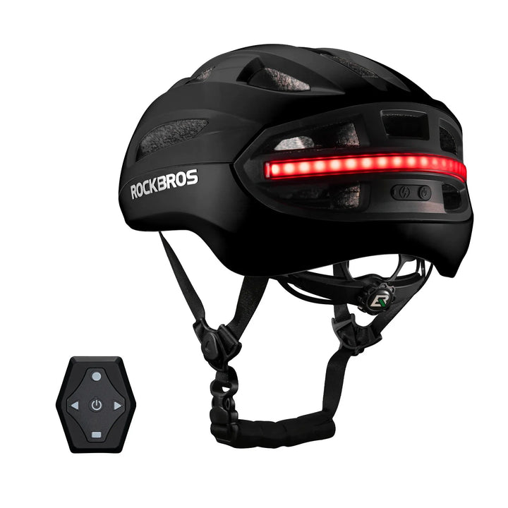 Smart Riding Helmet with Headlight and Tail Light