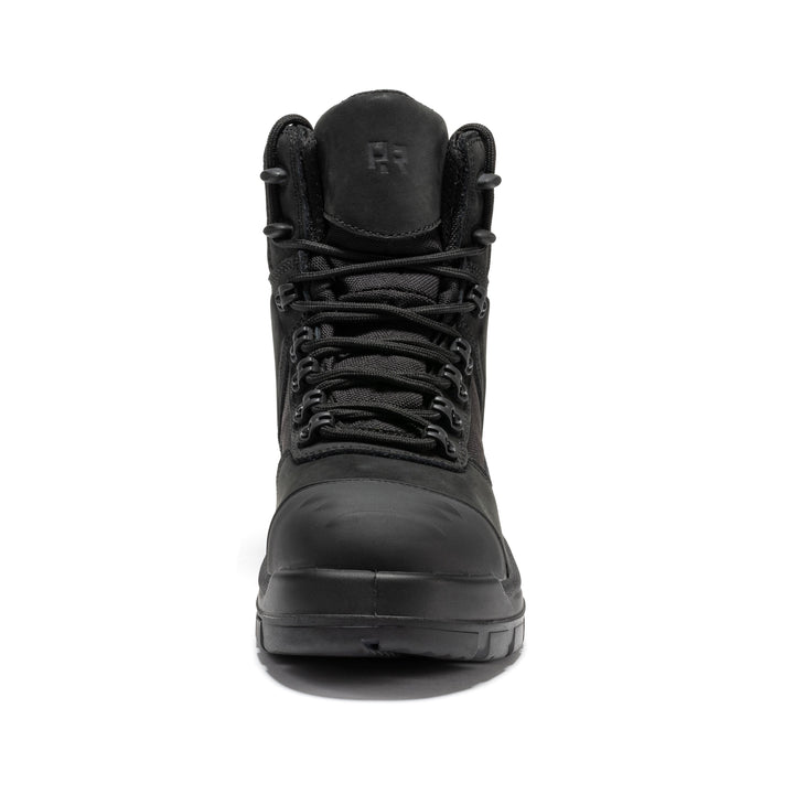 ROCKROOSTER Stowe Black 7 inch Composite Toe Leather Work Boots CP212BK