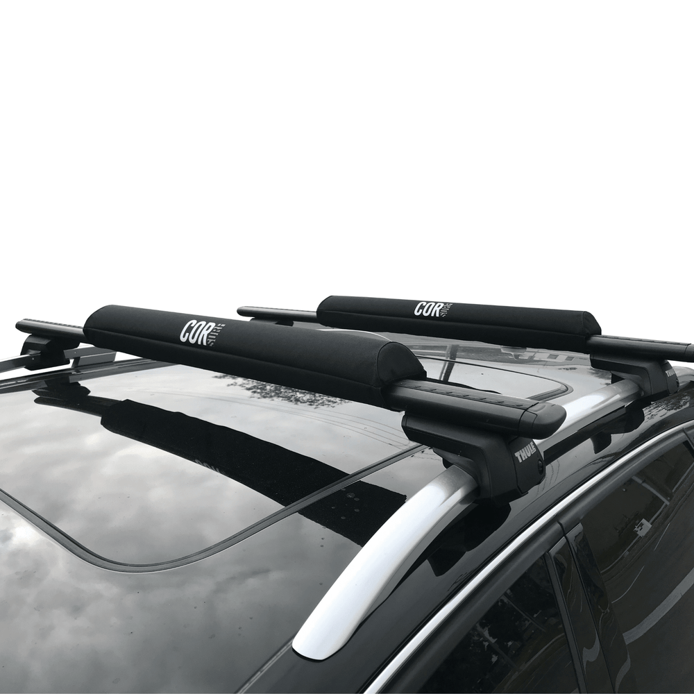 COR Surf Aero Roof Rack Pad with 10' Scratch-Resistant Tie Downs Wide Aero Bars