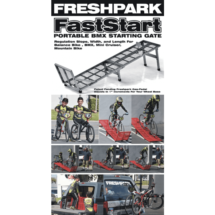 Freshpark BMX FastStart Portable Starting Gate with Grip Tape
