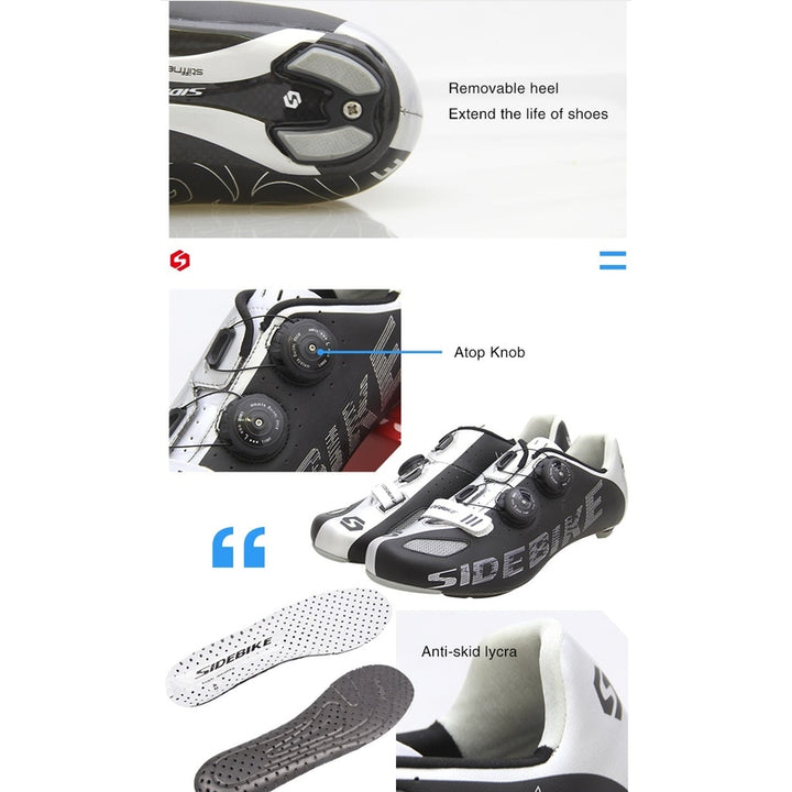 SD002 PRO RD Shoes- Black&Sliver