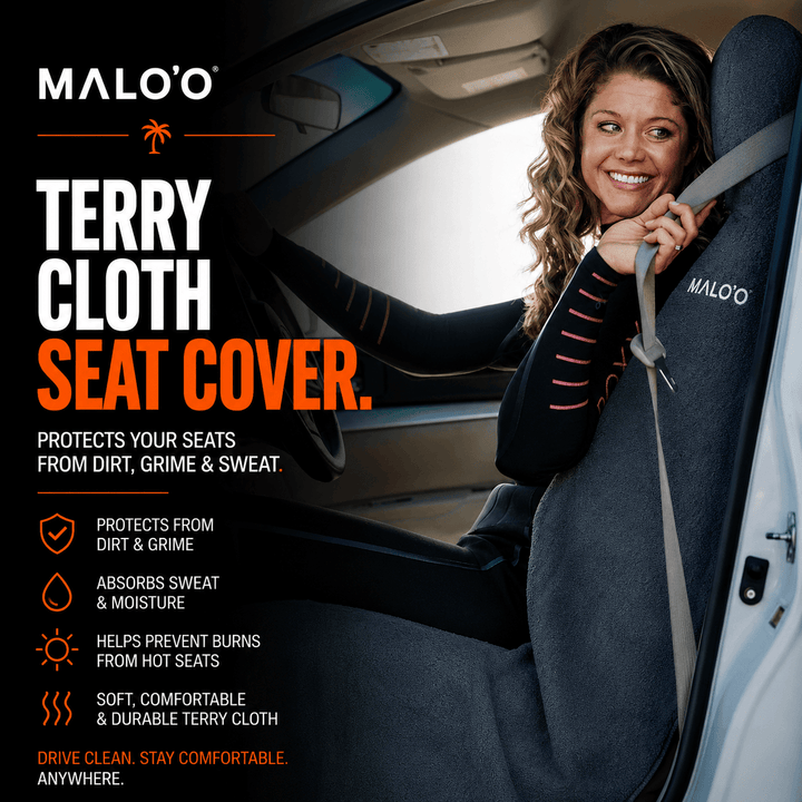 Malo'o Racks SeatGuard Terry Cloth Car Seat Cover (pair)