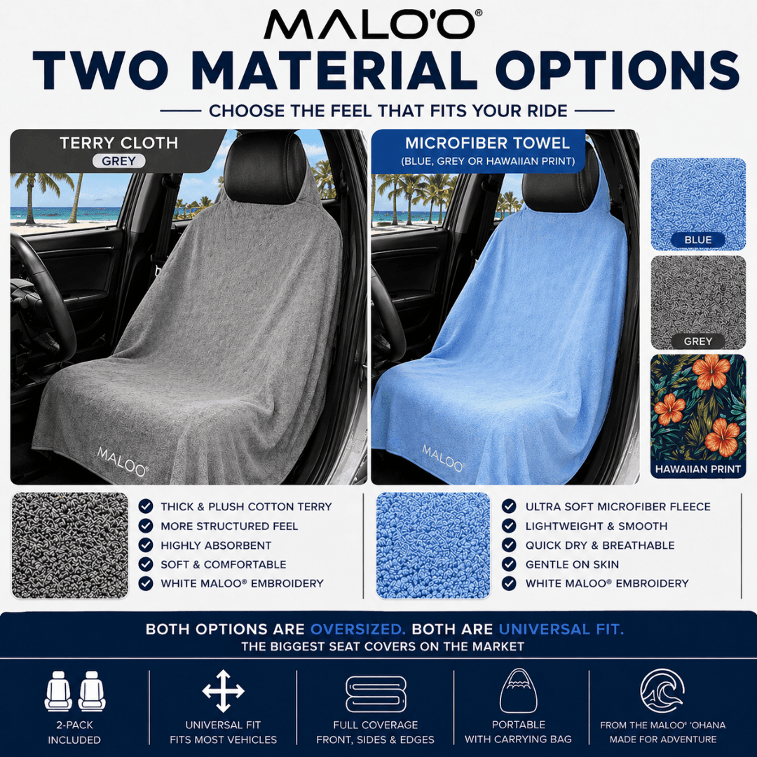 Malo'o Racks SeatGuard Terry Cloth Car Seat Cover pair