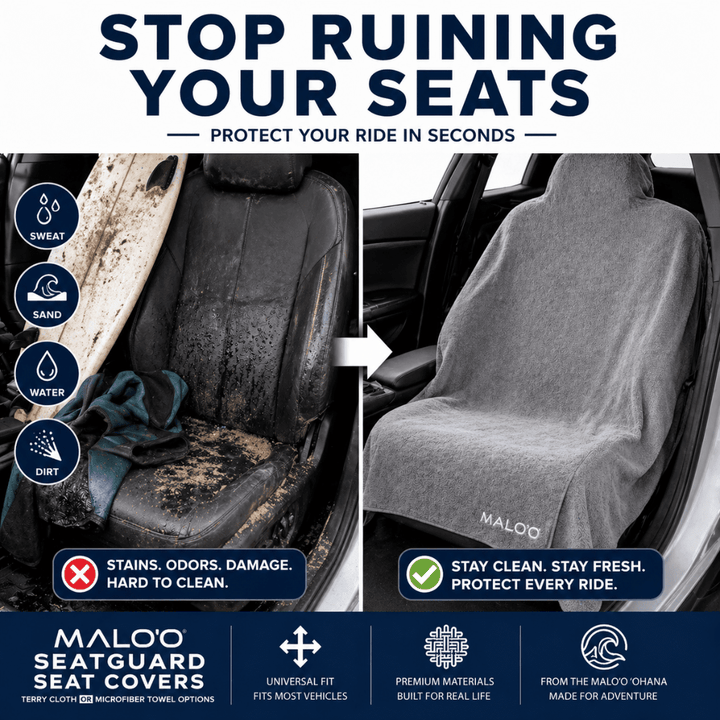 Malo'o Racks SeatGuard Terry Cloth Car Seat Cover pair