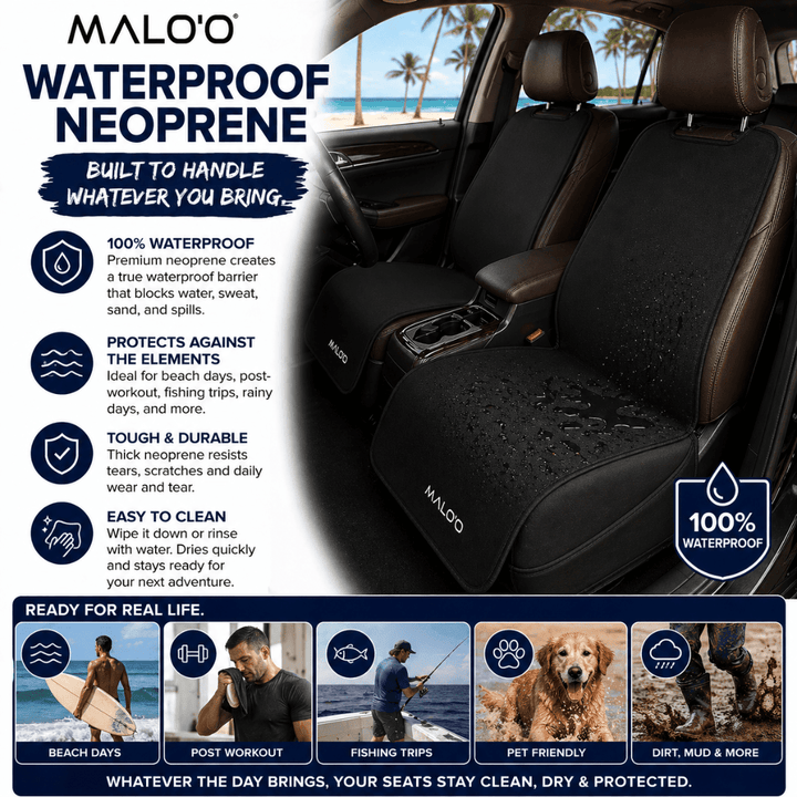 Malo'o Racks SeatGuard Waterproof Car Seat Cover Pair