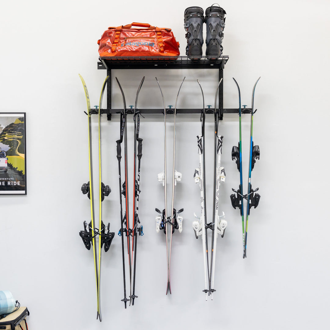 Lone Peak Ski + Shelf | Adjustable Wall Ski Storage System